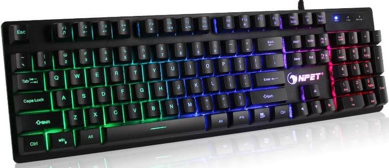 NPET K10 Wired Backlit Floating Gaming Keyboard