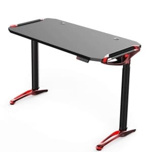 KINSAL GAMING DESK WITH LED AMBIANCE LIGHTING